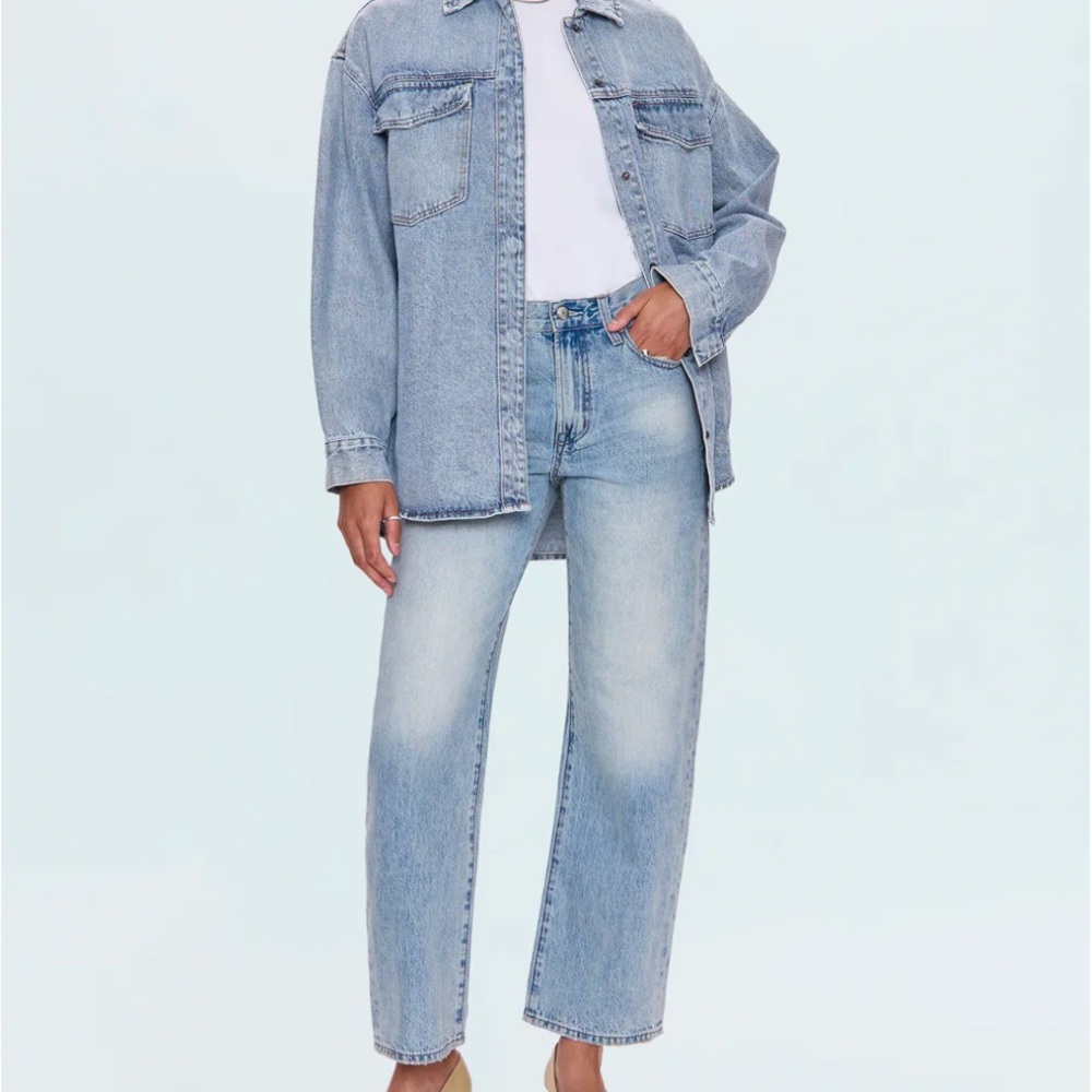 Pistola Mandy Oversized Denim Shacket Paloma - Picture 3 of 9